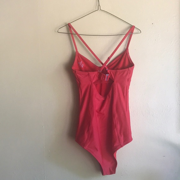 Athleta Red One-Piece Bikini - Picture 2 of 4
